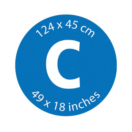 Brabantia Strijkplankhoes C - 124 x 45 cm - Complete Set