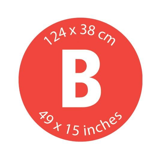 Brabantia Strijkplankhoes B - 124 x 38 cm - Complete Set