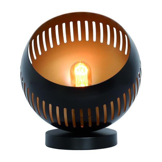 Freelight Tafellamp Globo Zwart - Goud Ø 24cm E27