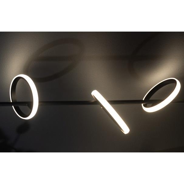 ETH Jaimy Hanglamp 5x led Ring 2700K Dimbaar Zwart 28w 1500Lm