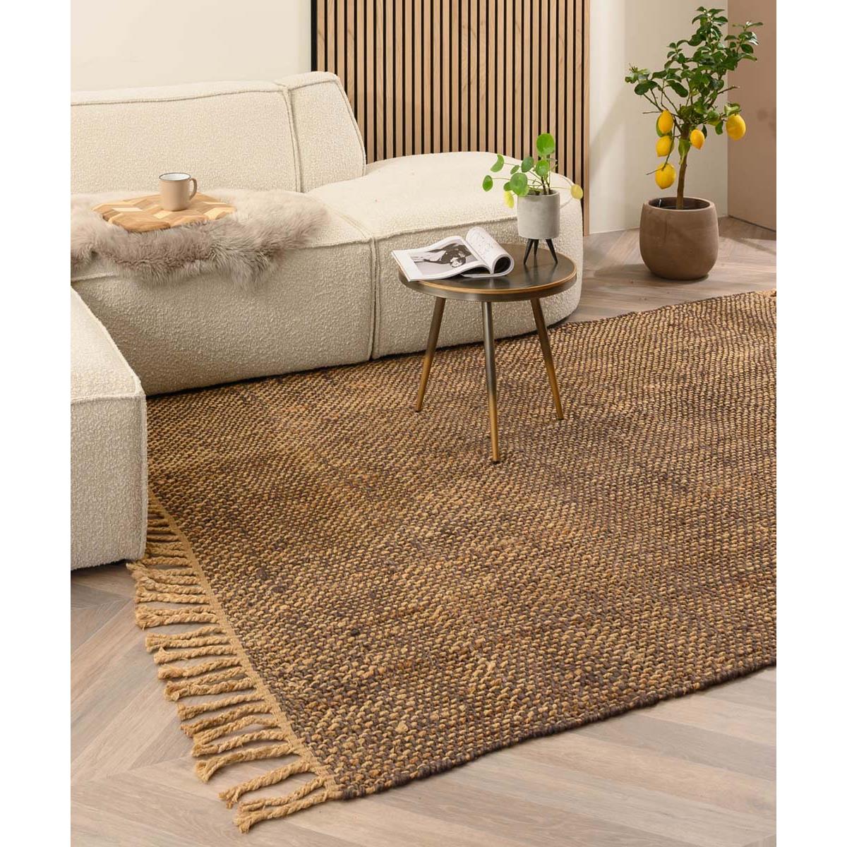 Boho&me Jute vloerkleed Chunky - Boho&me - bruin|naturel - 200x290 cm