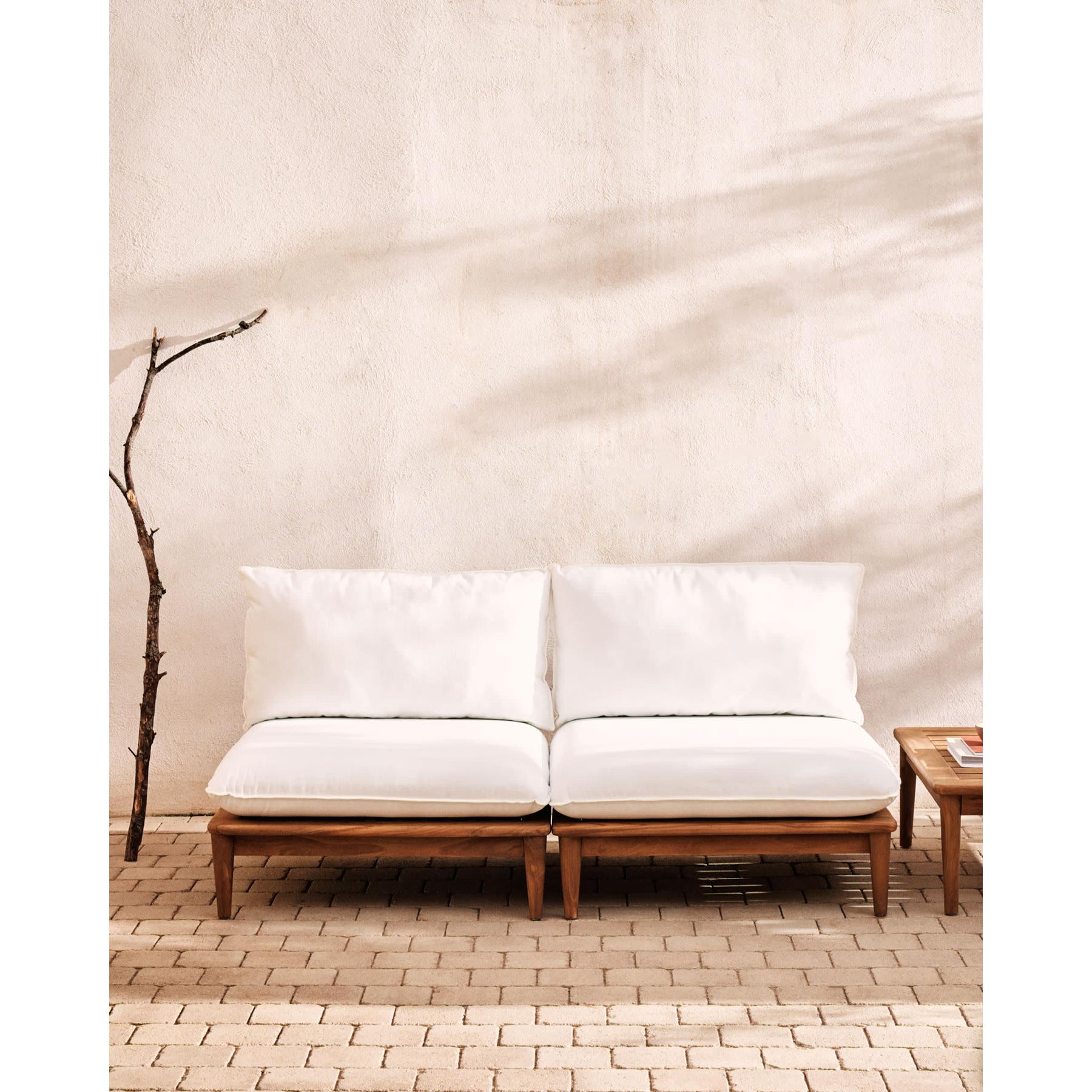 Kave Home - Set Portitxol van 2 modulaire fauteuils in massief