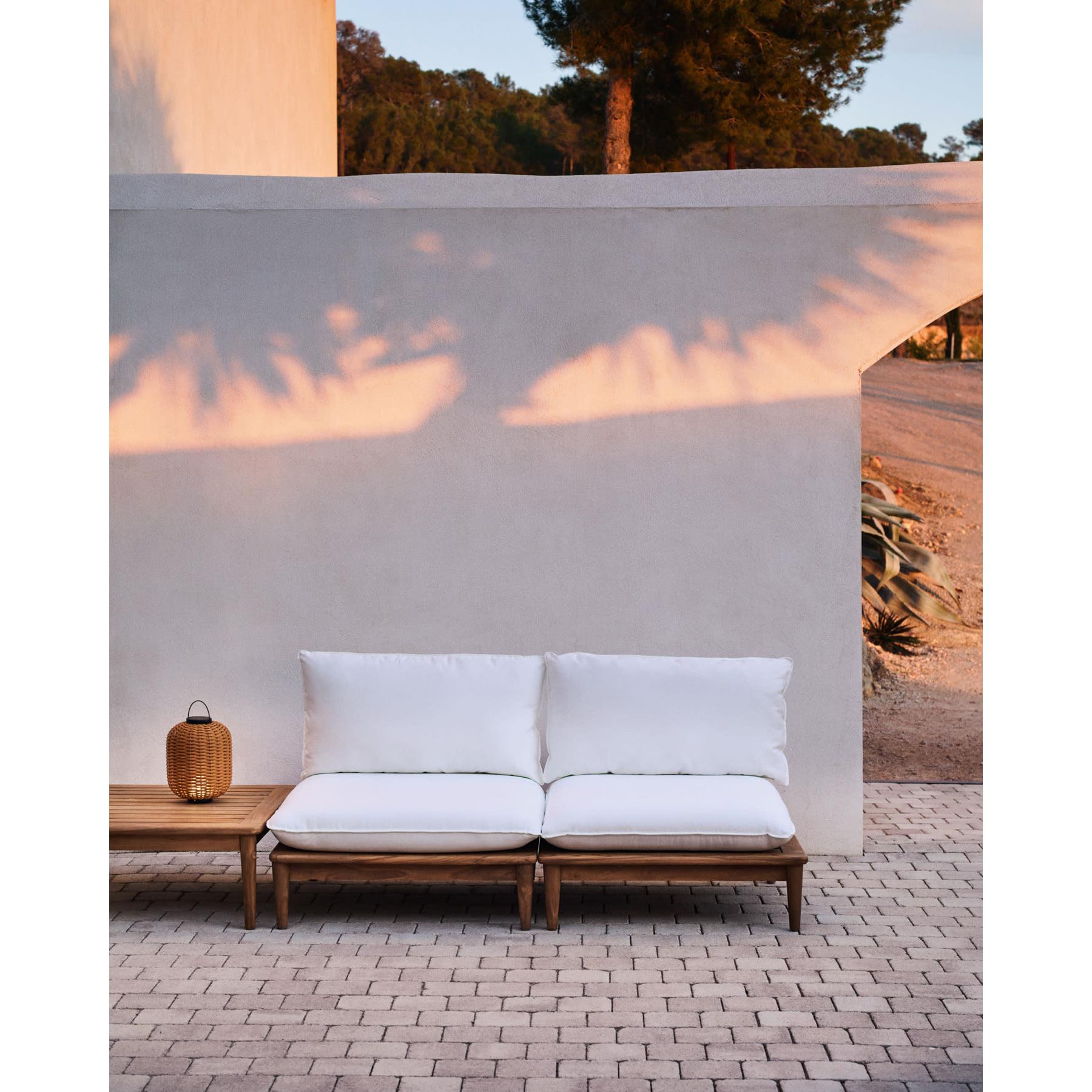 Kave Home - Set Portitxol van 2 modulaire fauteuils in massief