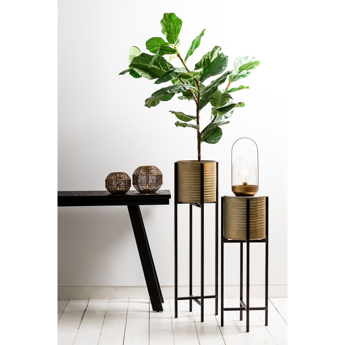 Light & Living - Bloempot CASKI - Ø28.5x100cm - Zilver