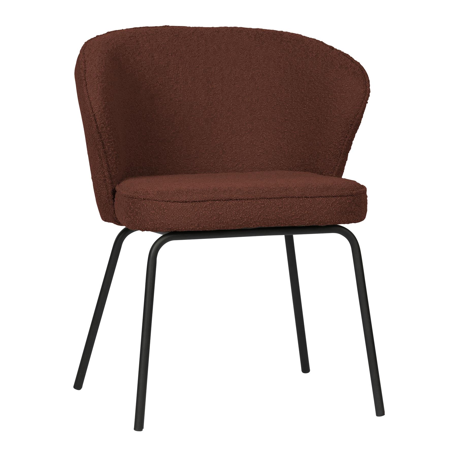 BePureHome Admit Eetkamerstoel - Bouclé Chestnut