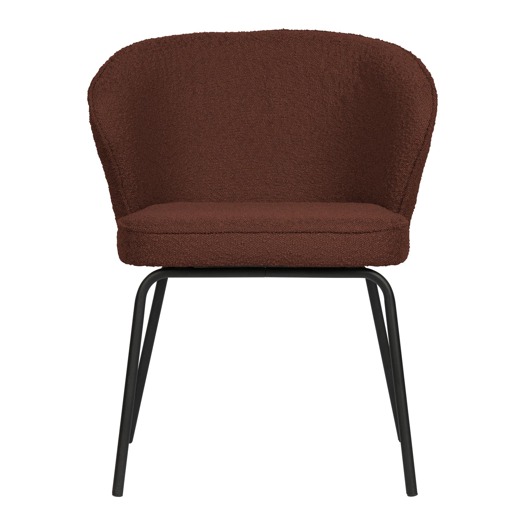 BePureHome Admit Eetkamerstoel - Bouclé Chestnut