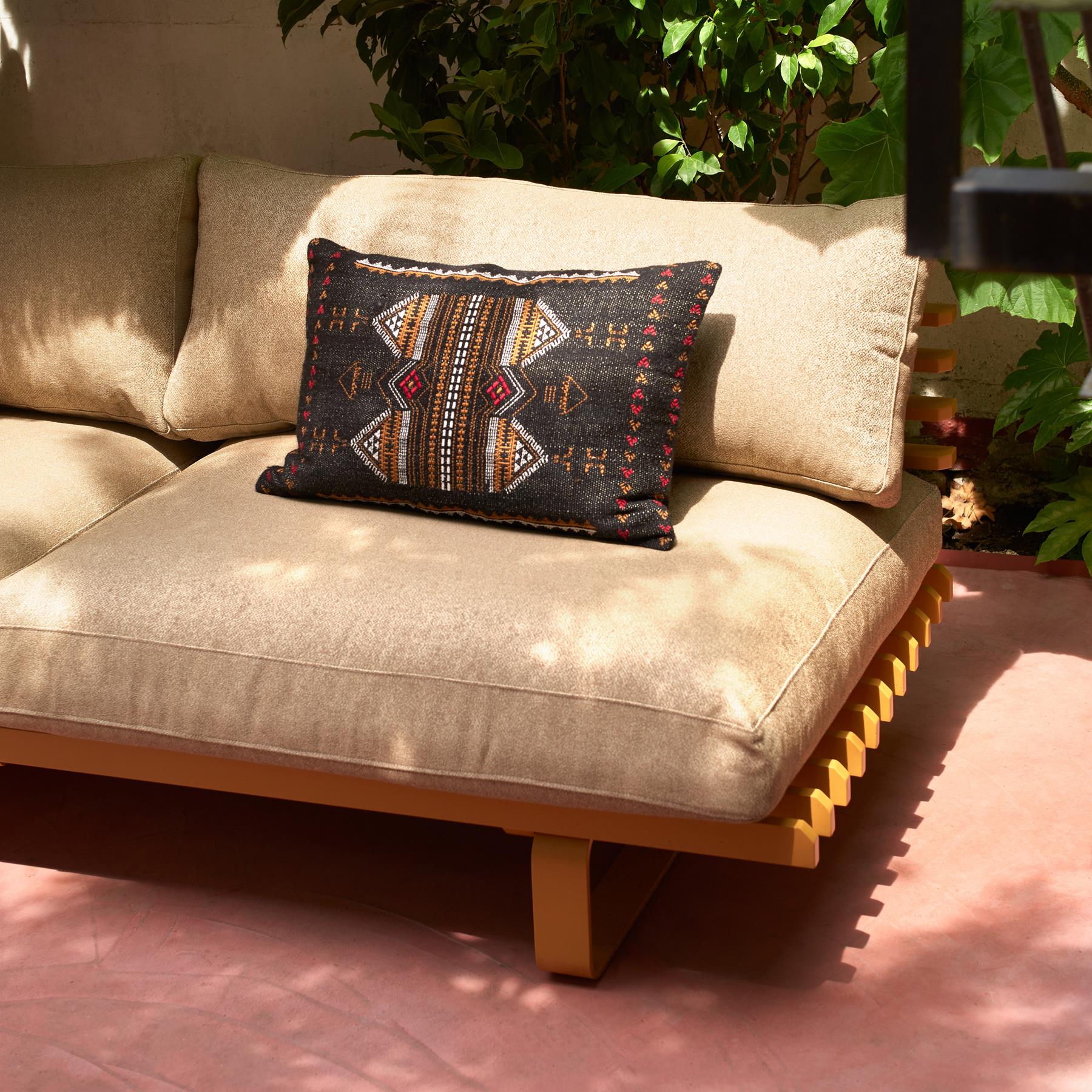 HKliving Lounge Tuinbank Kussenset -  Beige