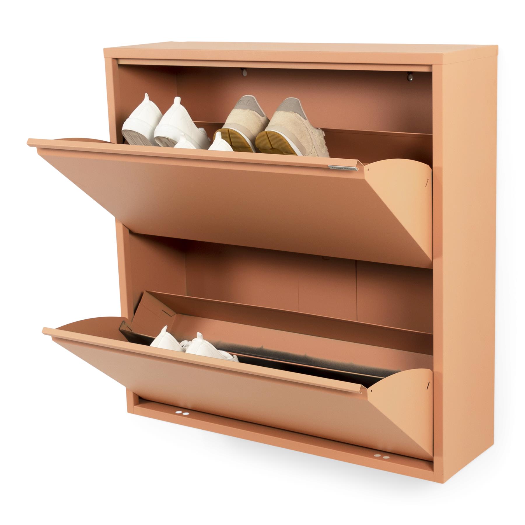 Spinder Design Billy 2 Schoenenkast - Clay Terra