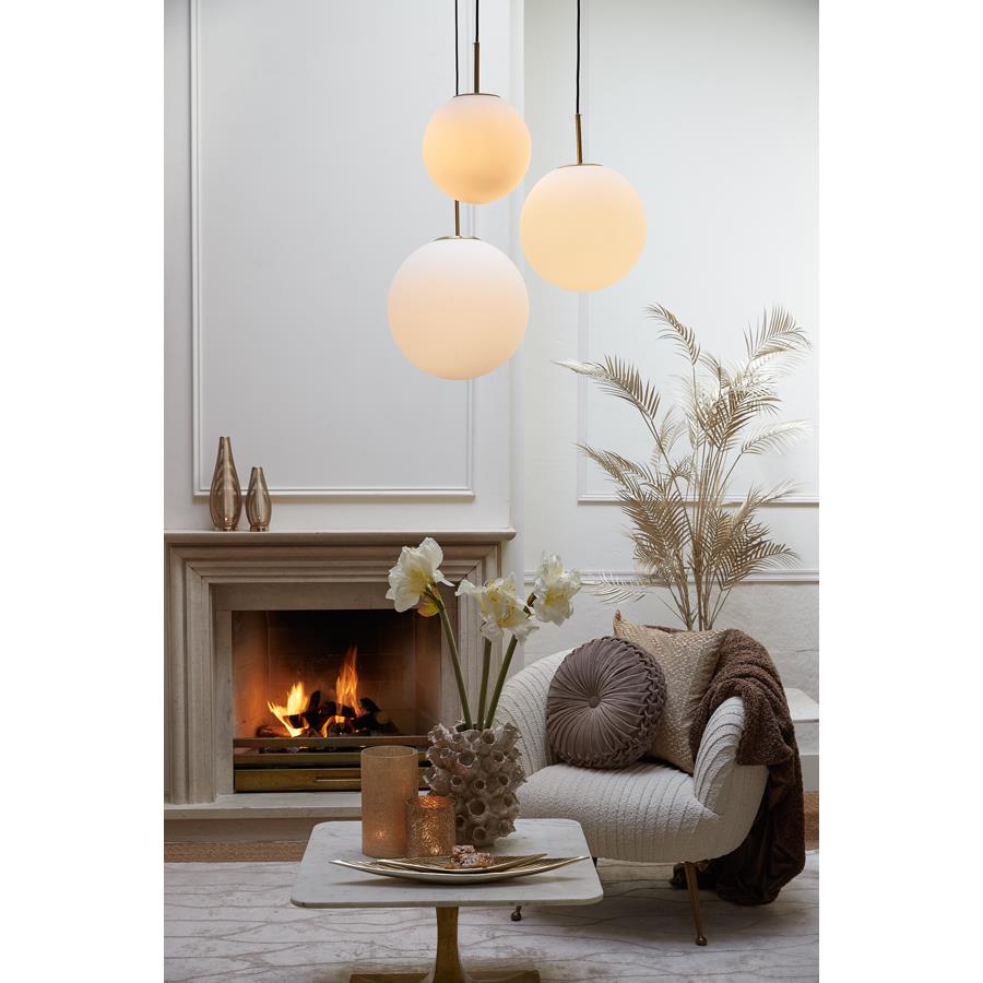 Light & Living - Hanglamp MEDINA - Ø25x25cm - Wit