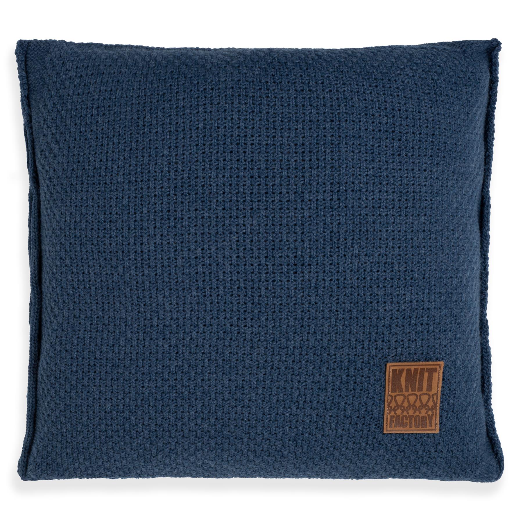 Knit Factory Jesse Sierkussen - Jeans - 50x50 cm
