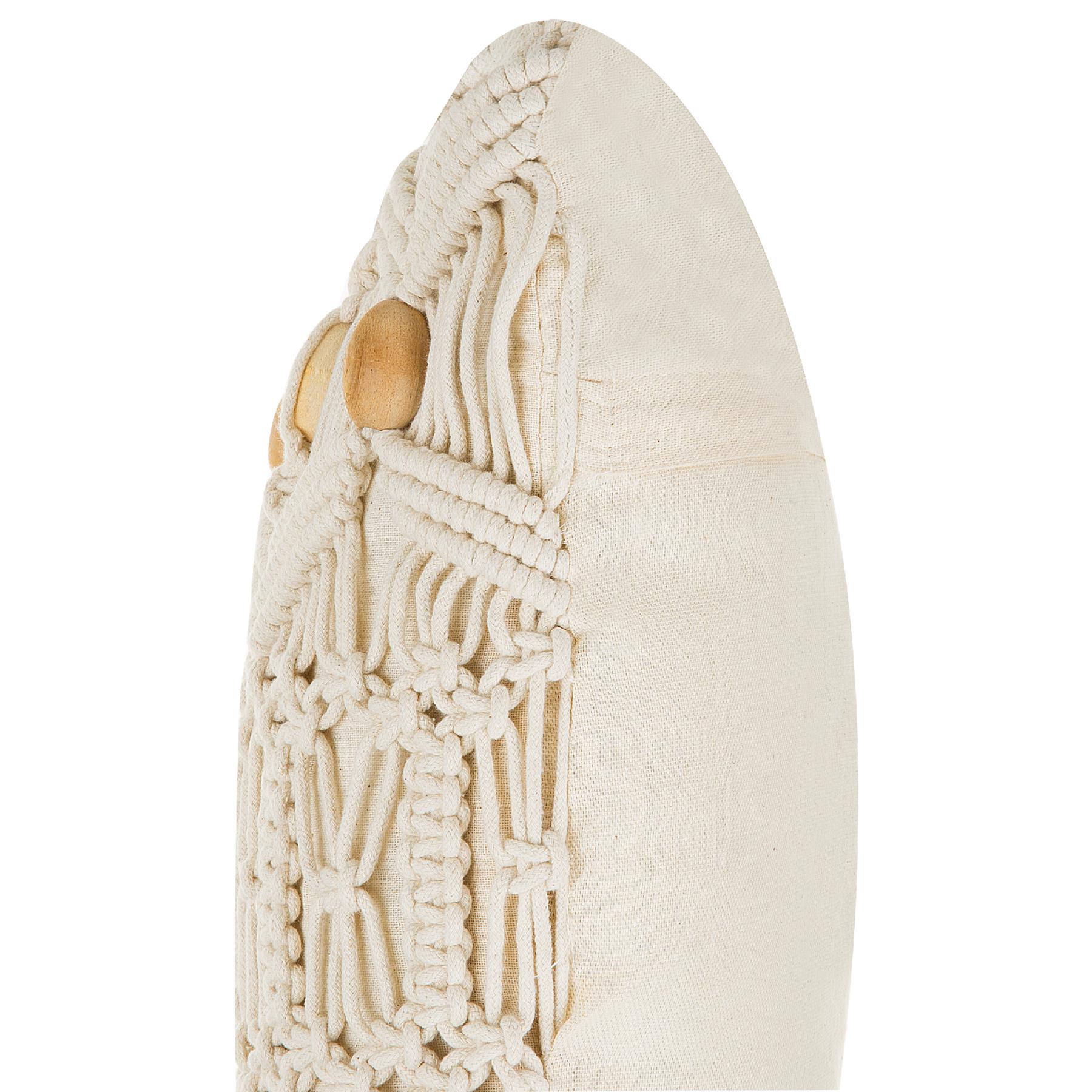 Beliani - NICAEA - Sierkussen set van 2 - Beige - 45 x 45 cm - Katoen