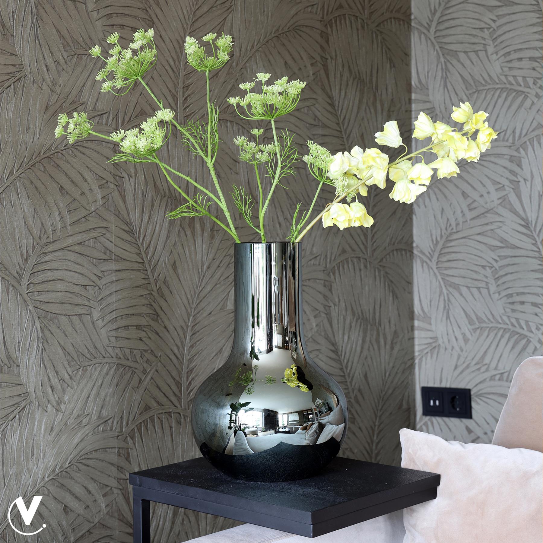 Vase The World - Seim S gloss grey Ø25,5 x H37 cm