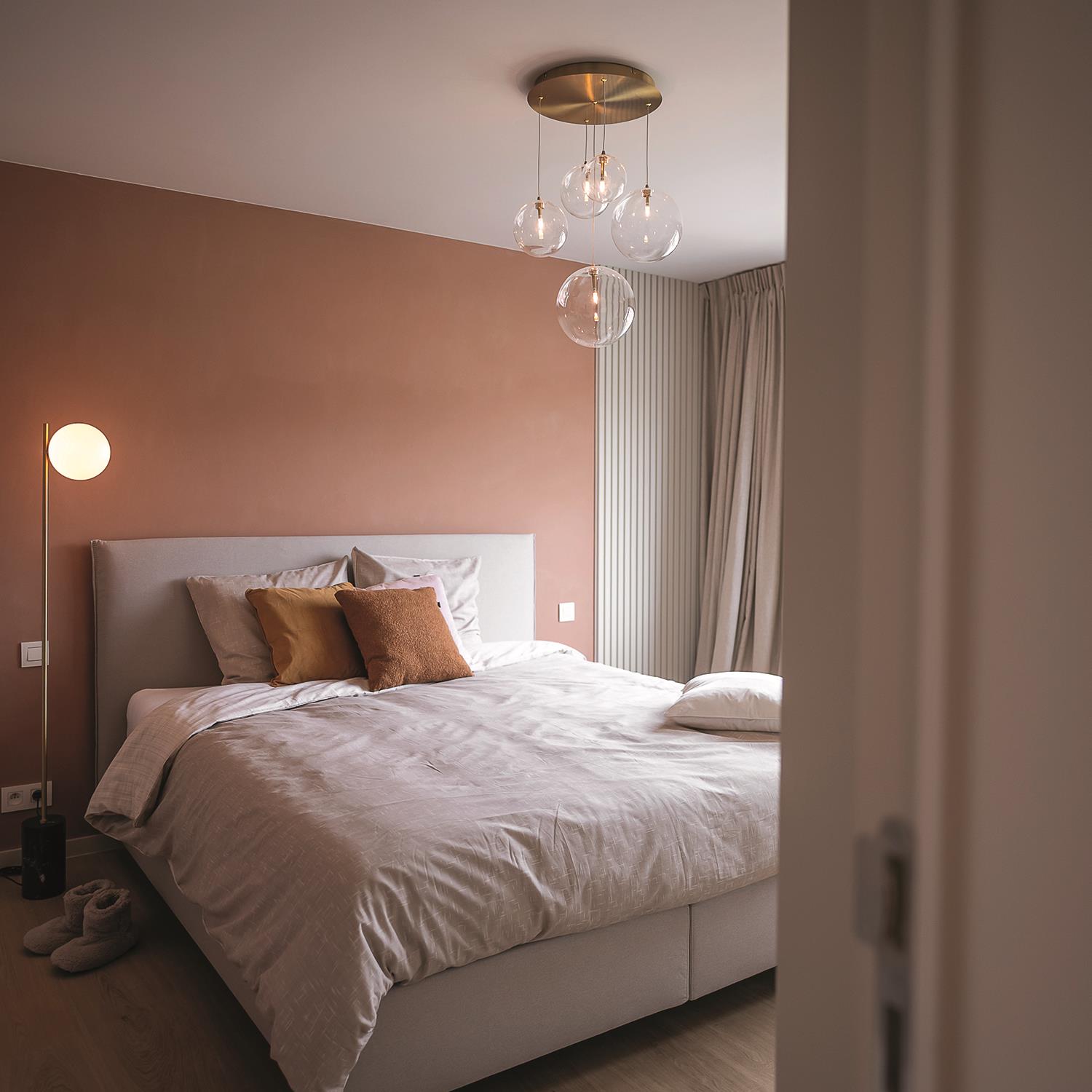 Atmooz Hanglamp Woonkamer Zwart Camau 5 Antique Brass