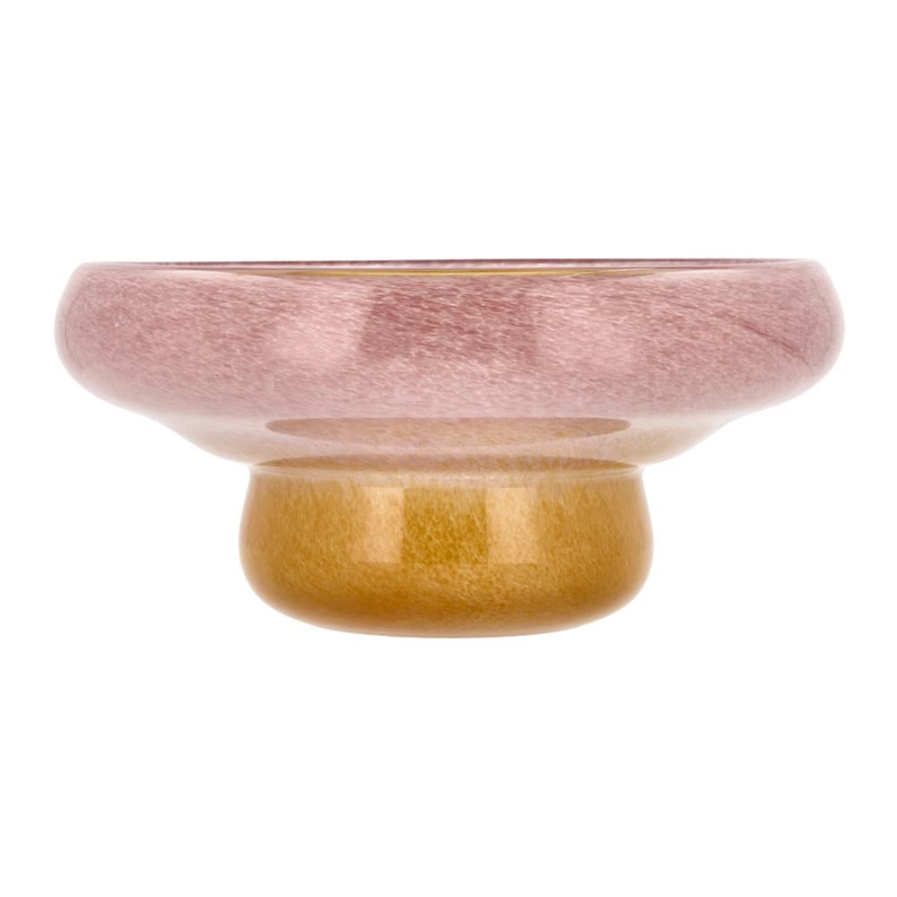 Villa Collection Styles Glazen Schaal Ø 30 cm - Roze / Geel 