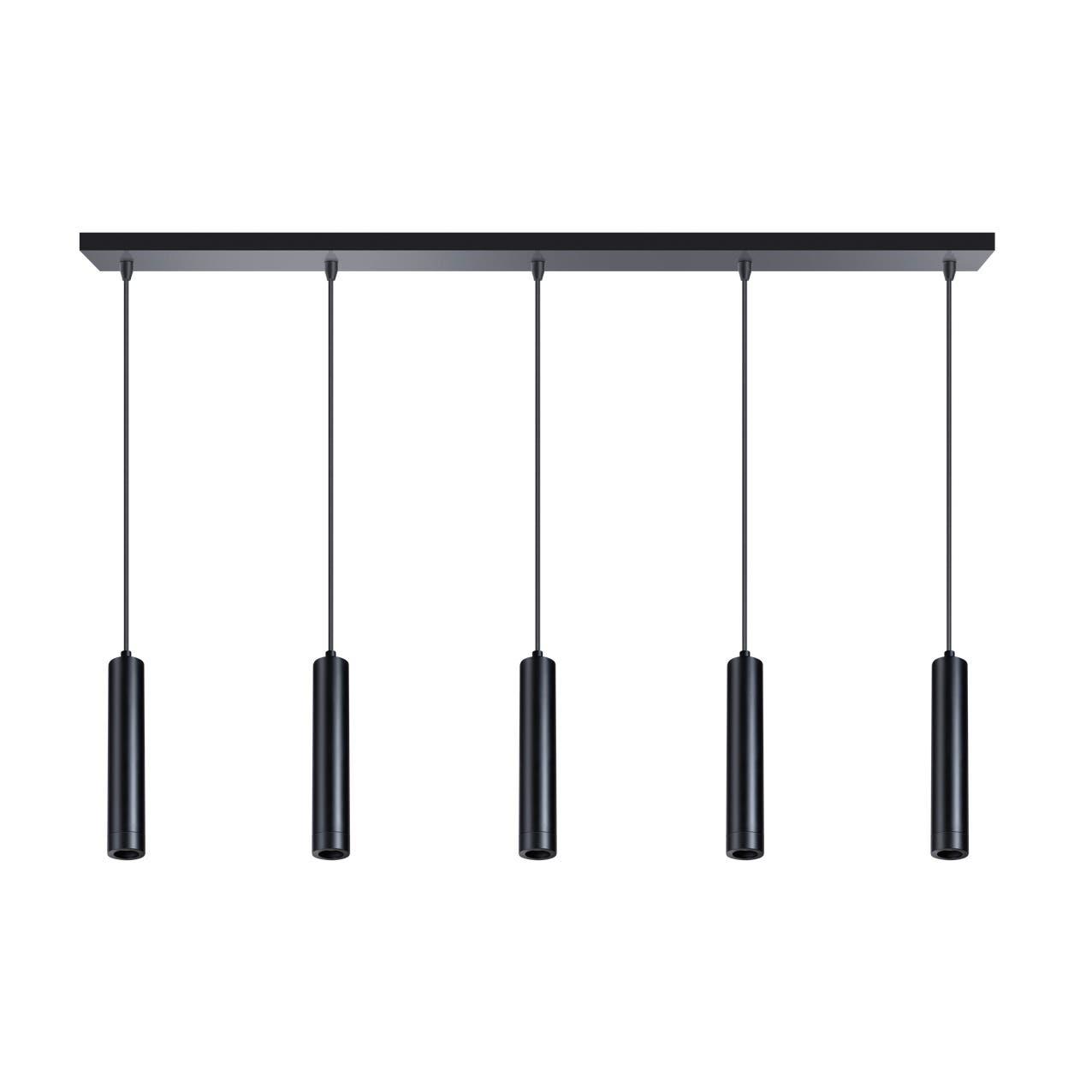 ETH Miller Hanglamp 5x E27 Zwart