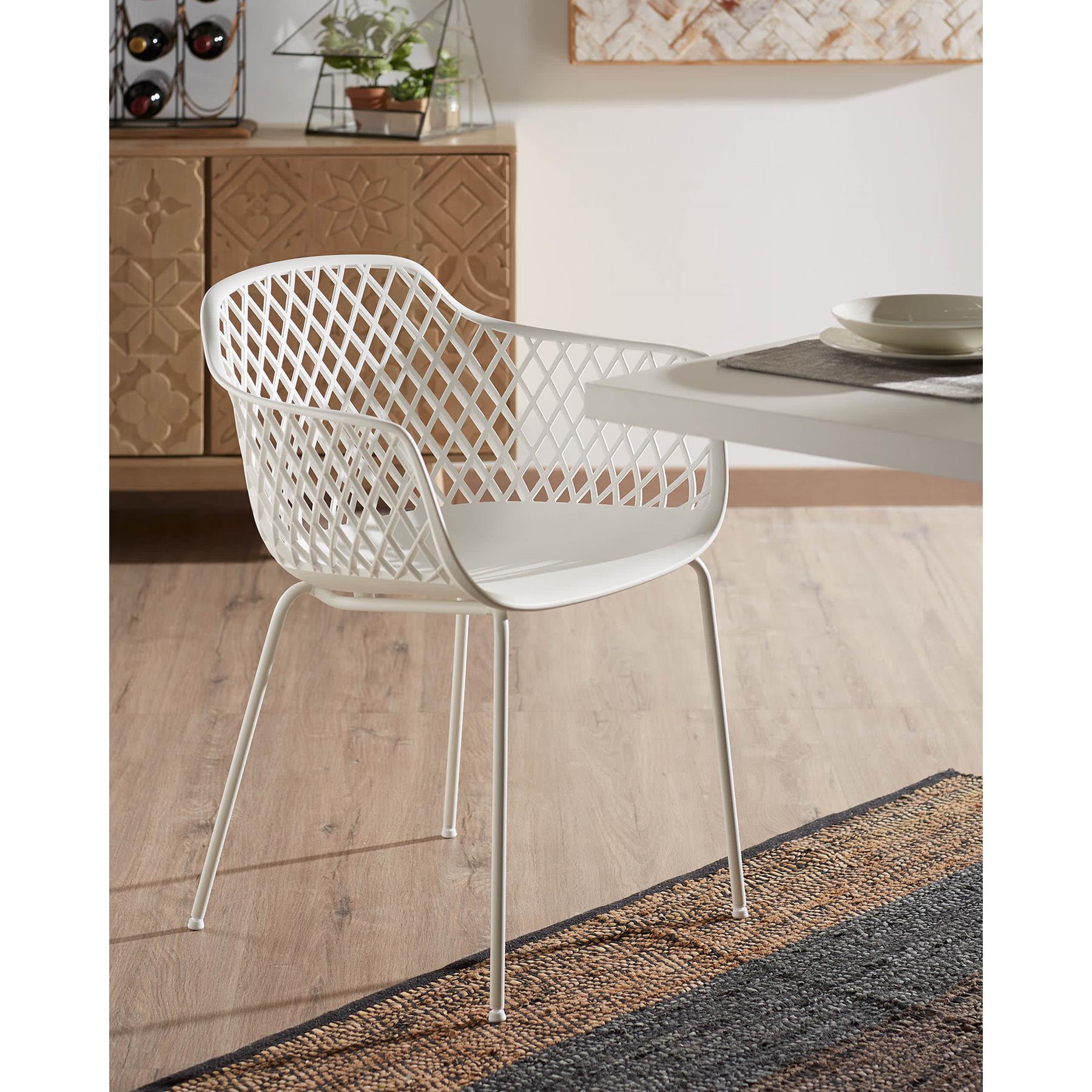 Kave Home - Quinn tuinstoel wit