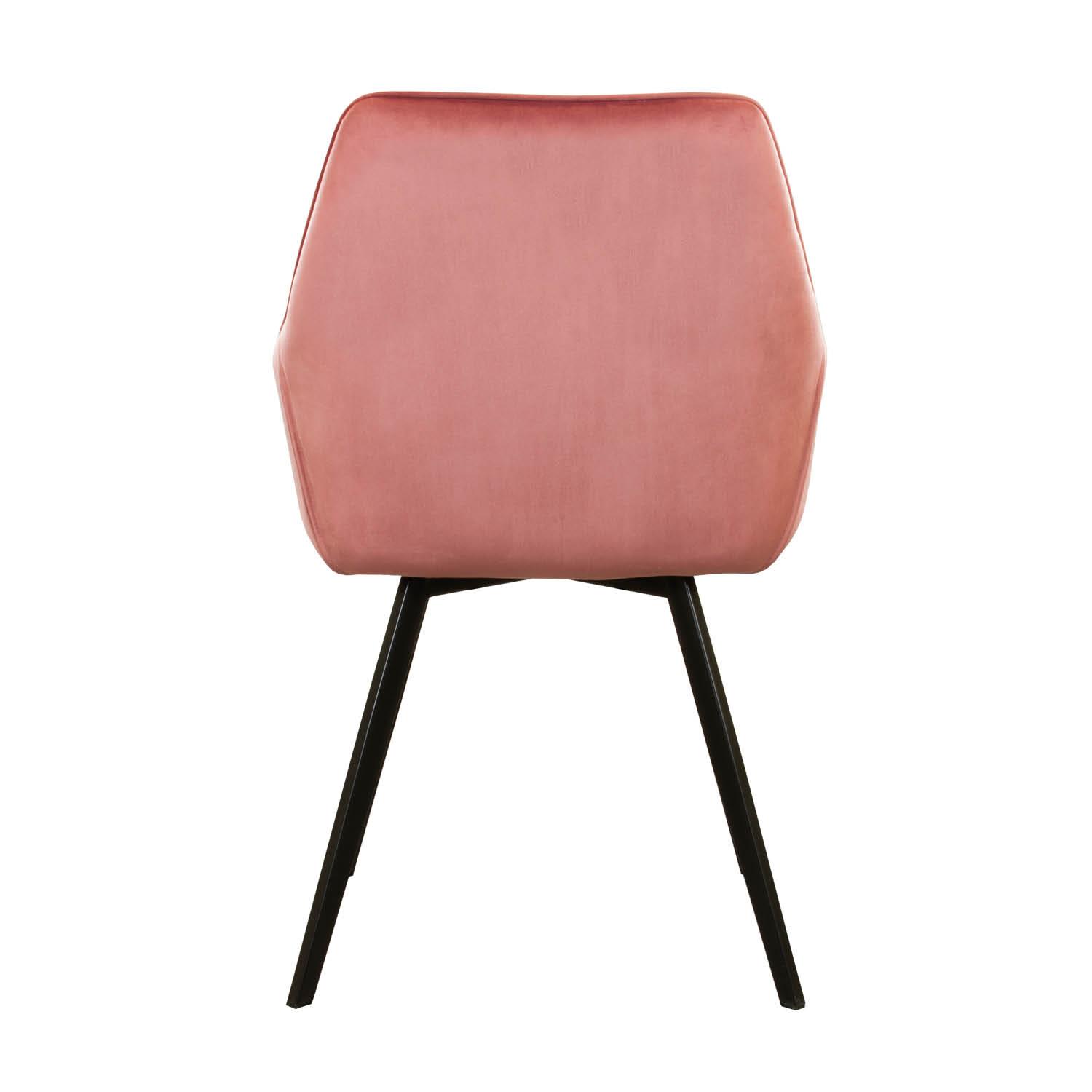 Kick eetkamerstoel Karl Velvet - Roze