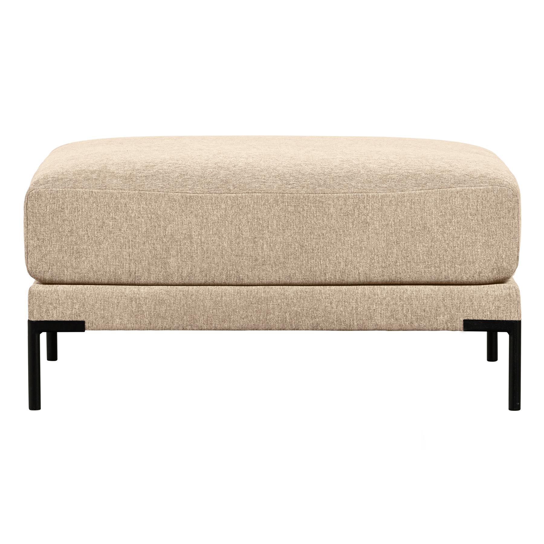 vtwonen Couple Poef - Polyester - Natural Melange - 44x50x100