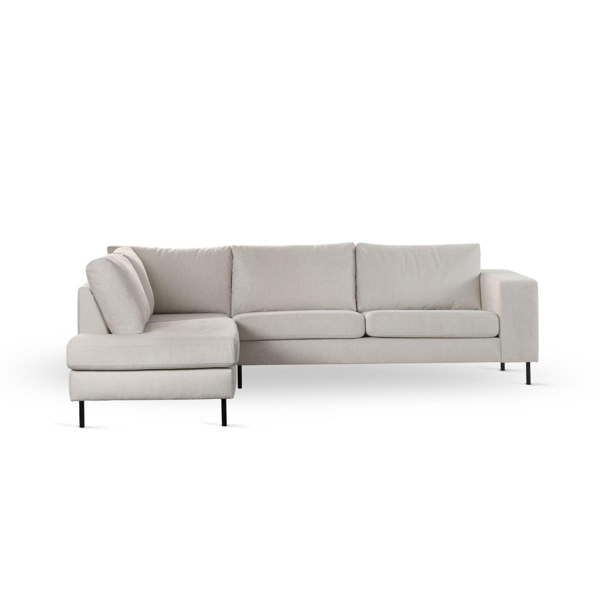 Vurna Suzanne 3-zits hoekbank links stof - beige