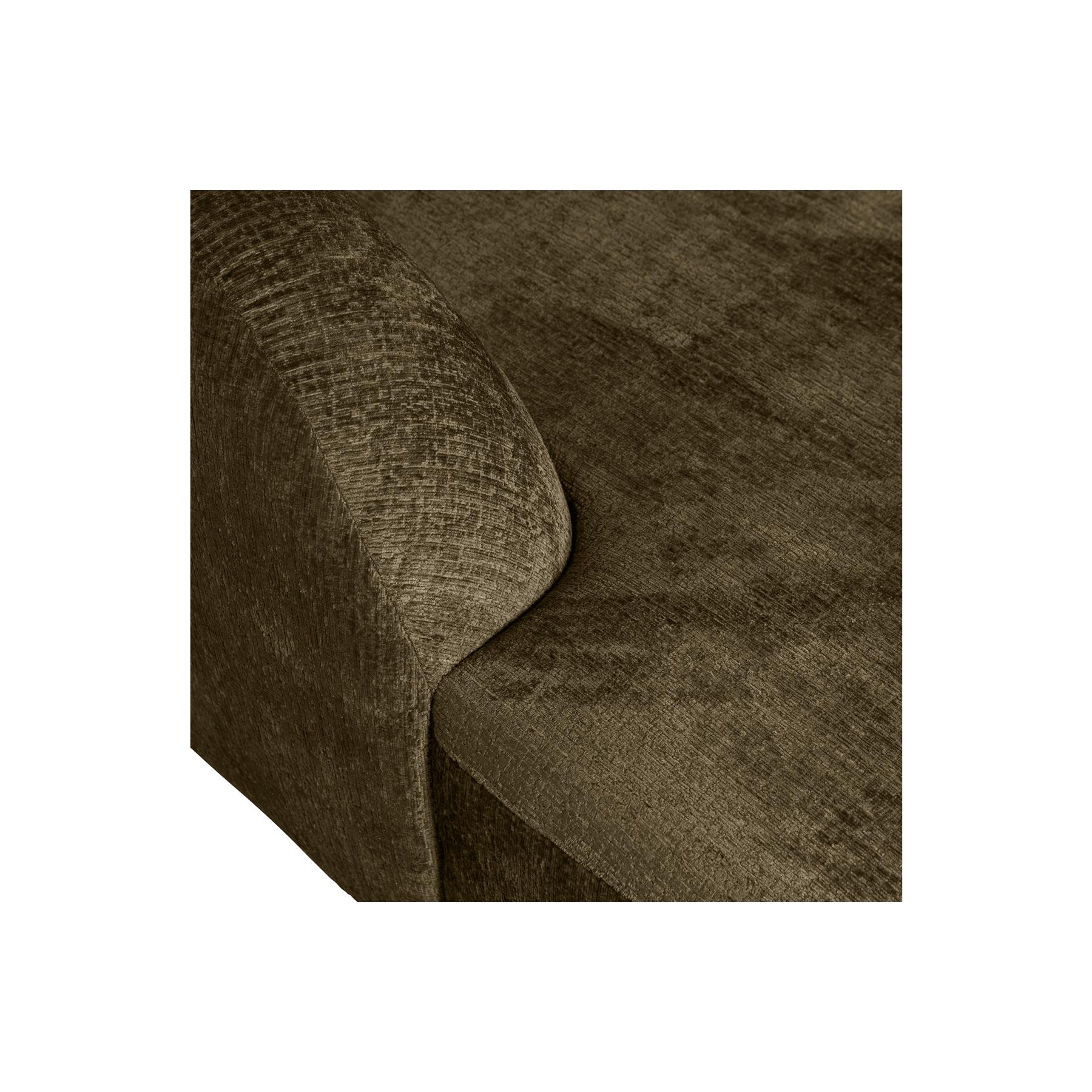 BePureHome Sloping Hoekbank Links - Velvet - Bonsai - 77x274x225|87