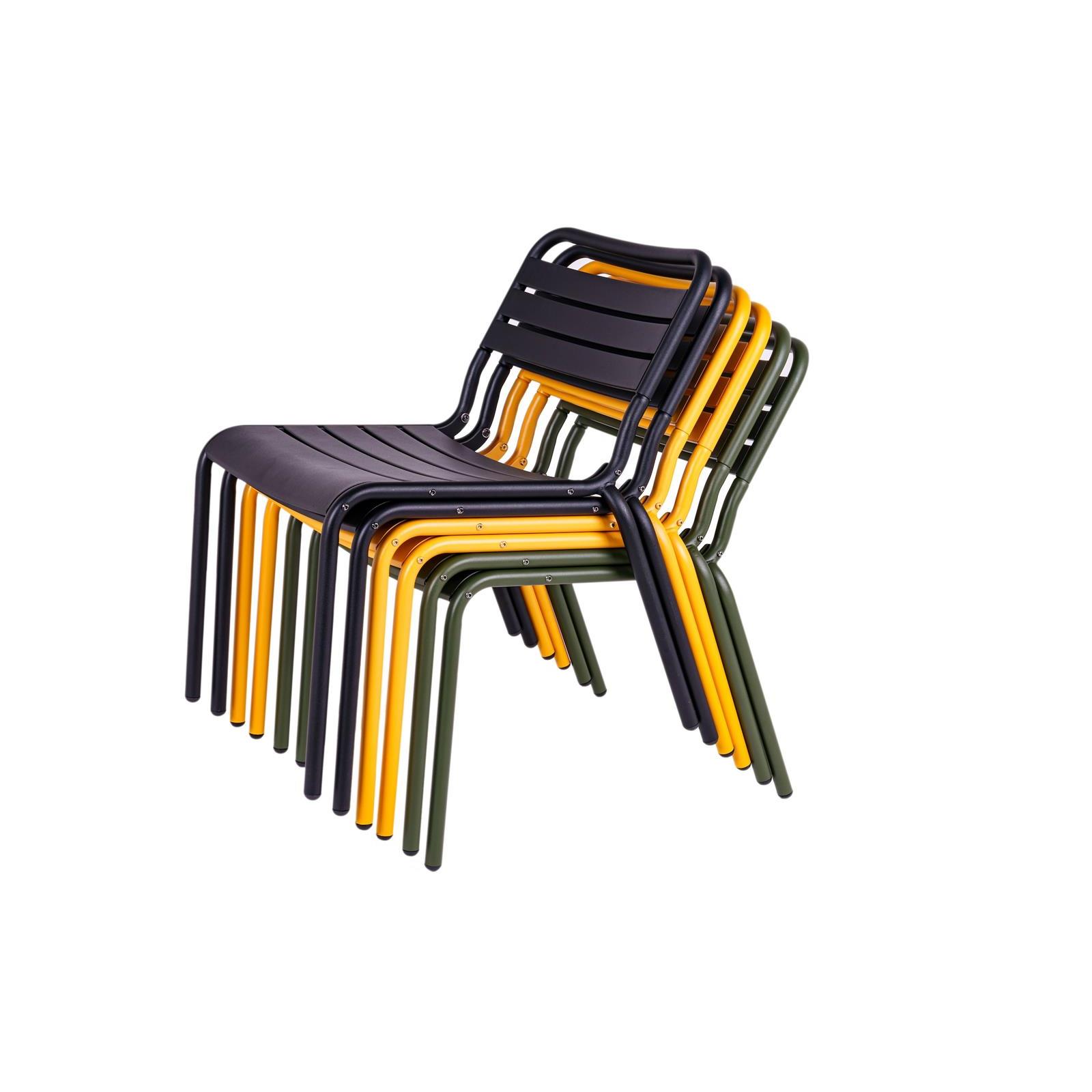 MaximaVida metalen loungestoel Max XXL okergeel - doos per 2 stuks