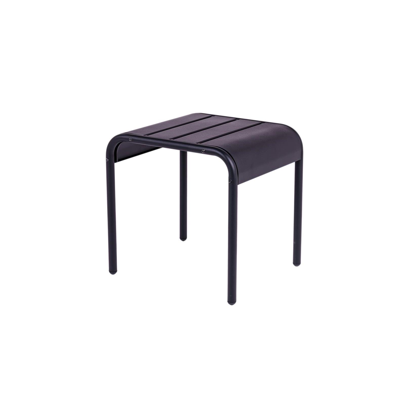 Metalen bijzettafel zwart 45 cm