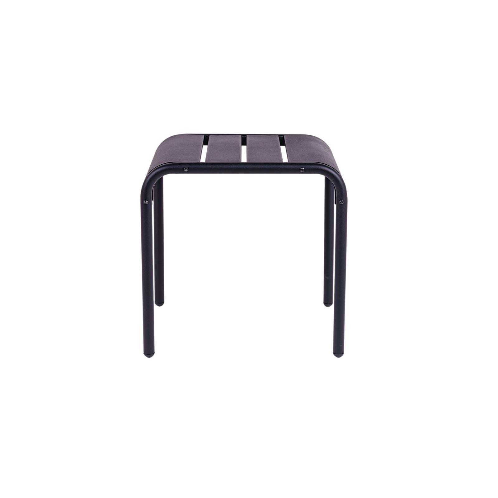Metalen bijzettafel zwart 45 cm