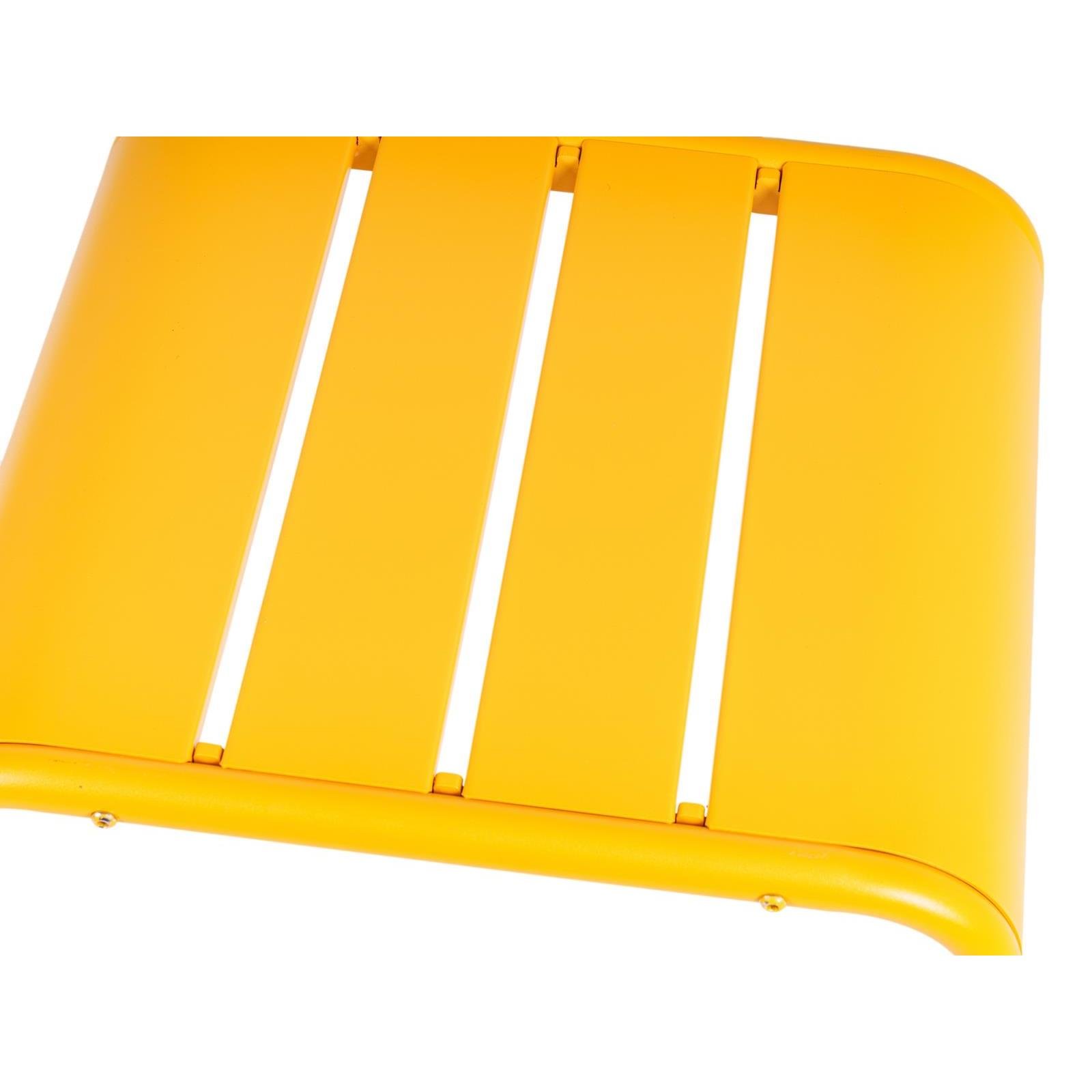 Metalen bijzettafel Max okergeel 45cm