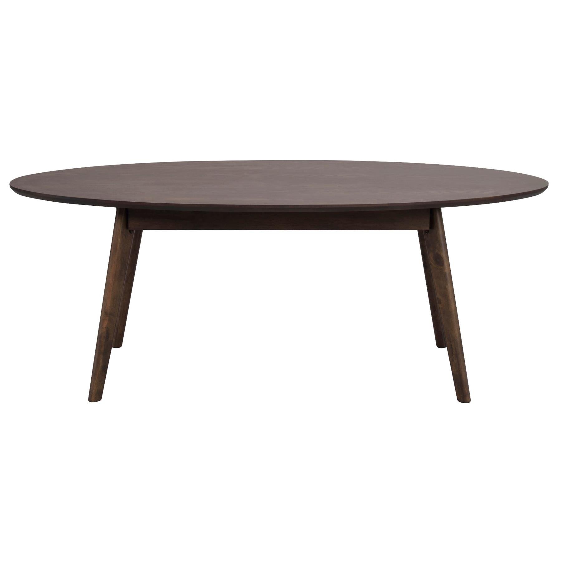 Rowico Yumi Ovale Salontafel - L130 X B65 X H48 Cm - Donkerbruin