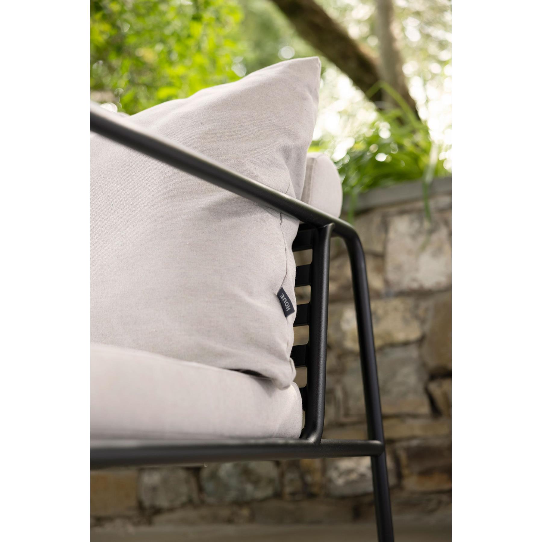 Houe Avon 2-zits loungebank frame wit stof Ash heritage