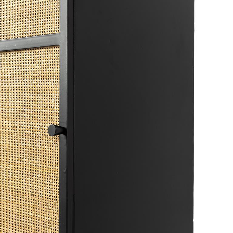 by fonQ Wave Opbergkast - H 145 x B 40 cm - Zwart
