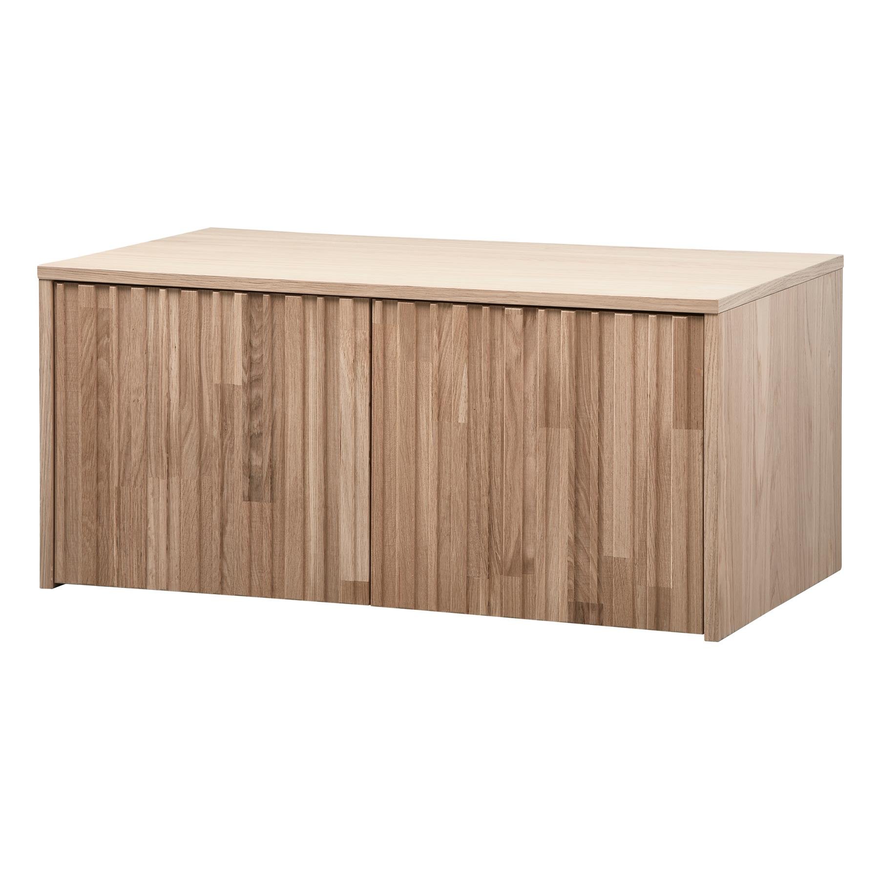 WOOOD New Gravure Kistbank B 88 cm - Eiken - Naturel