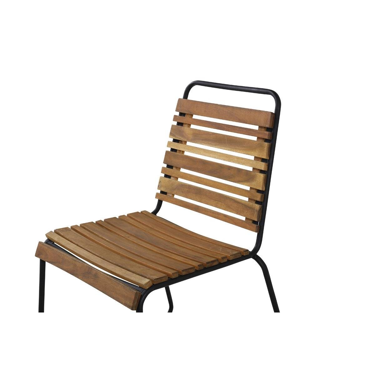 Nest outdoor Lasse houten tuinstoel naturel