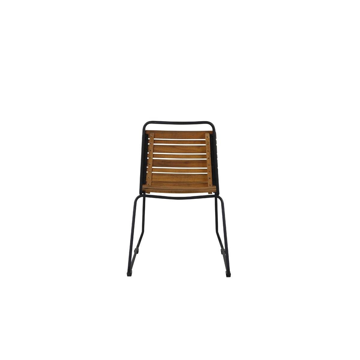 Nest outdoor Lasse houten tuinstoel naturel