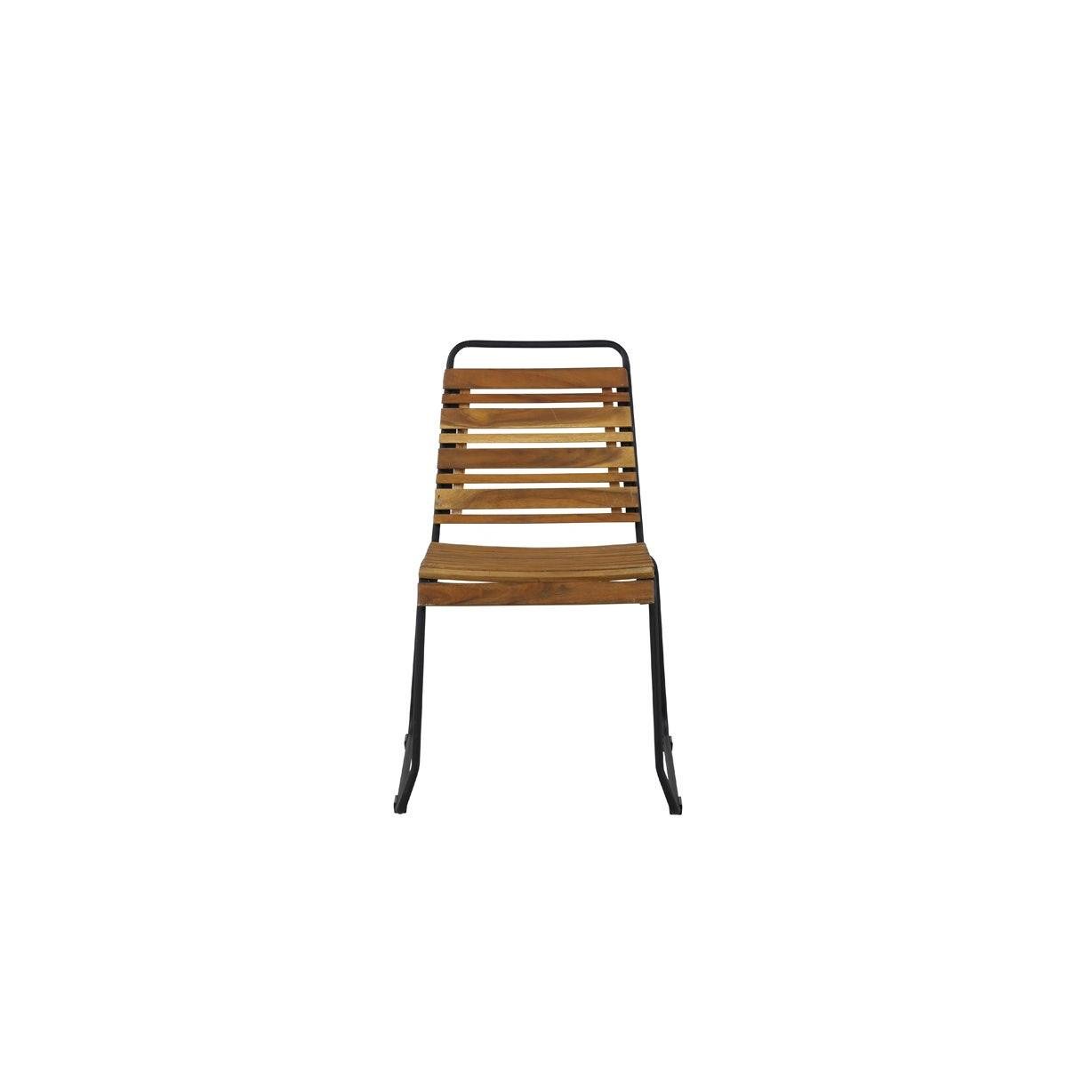 Nest outdoor Lasse houten tuinstoel naturel