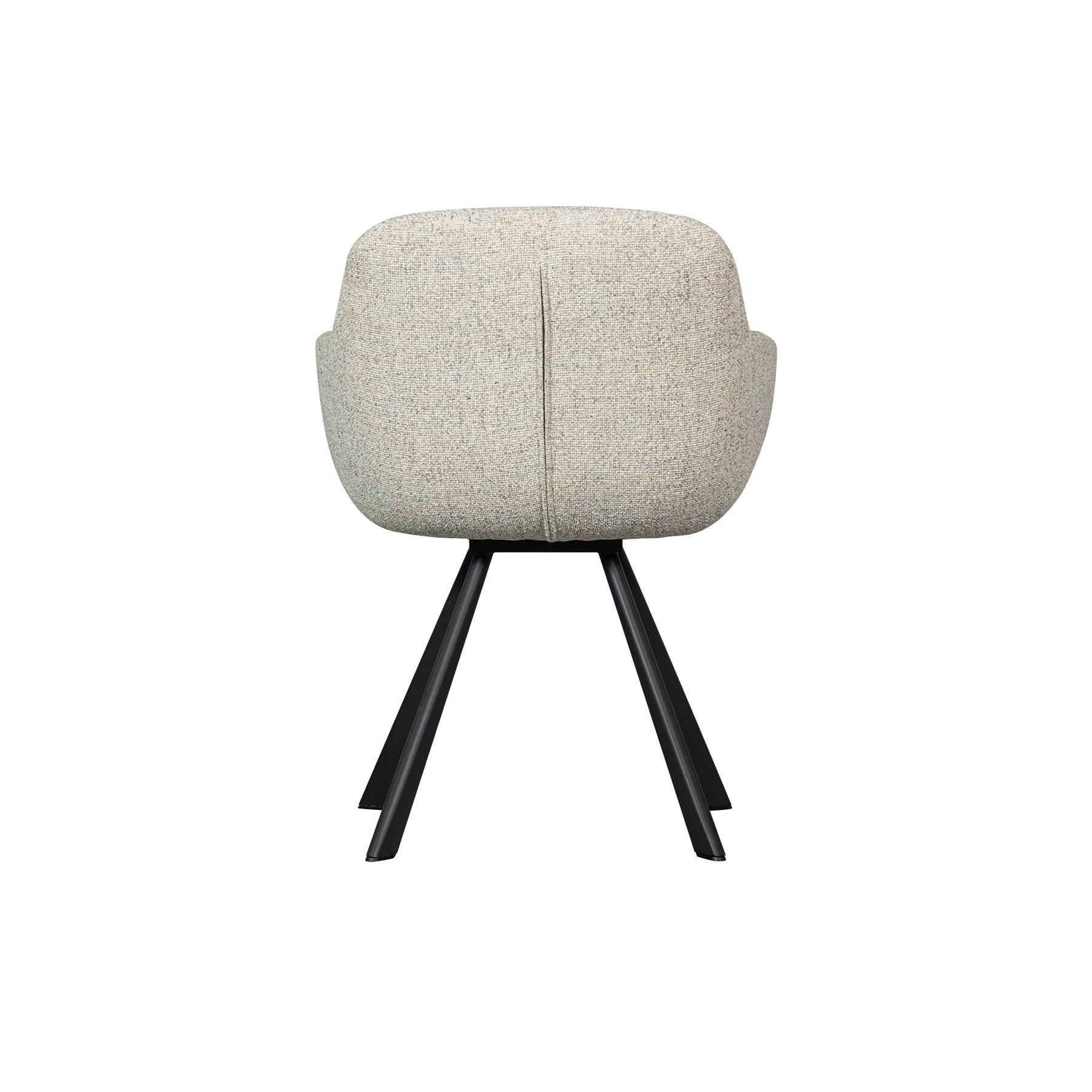 WOOOD Juno Eetkamerstoel - Polyester - Oat - 79x58x58