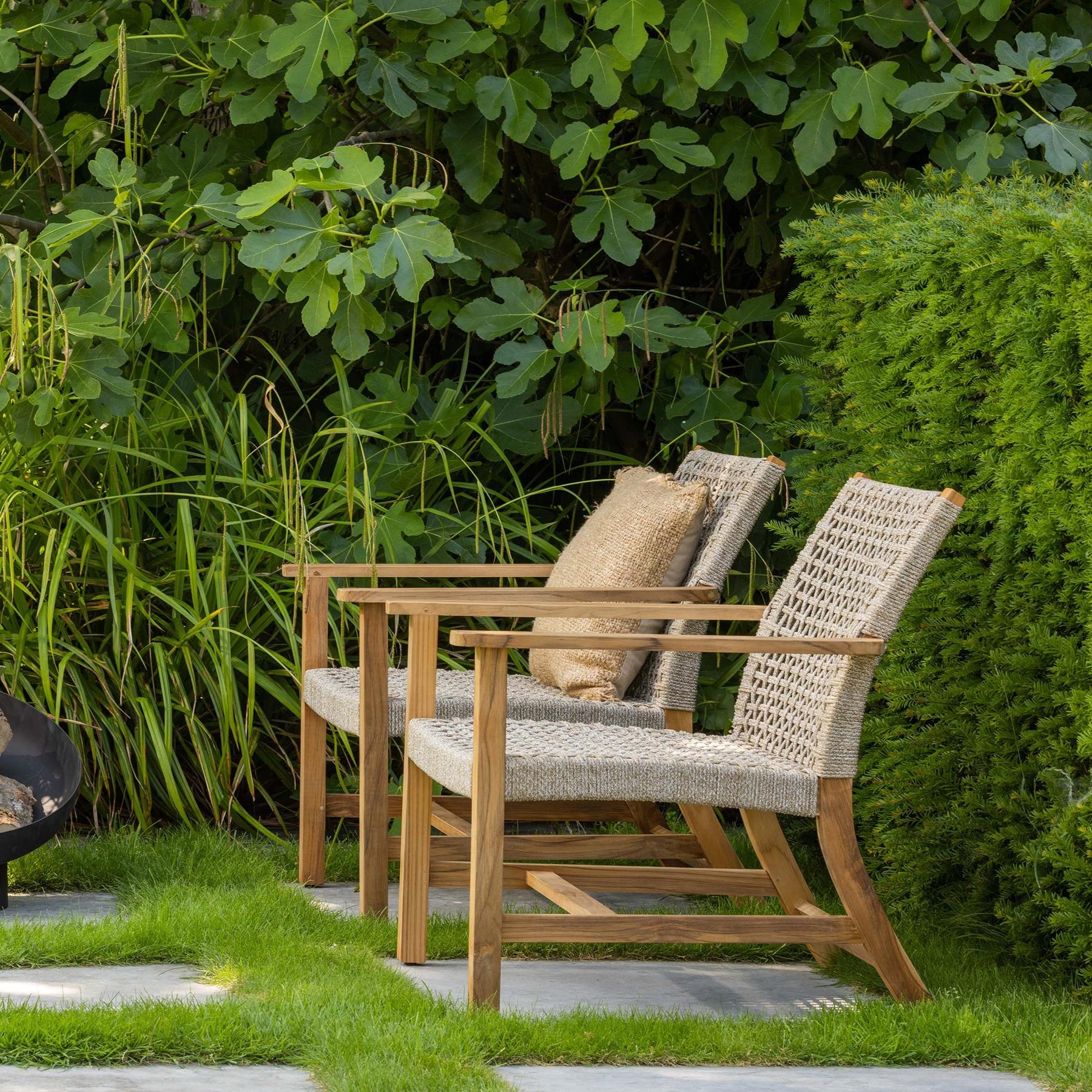 Exotan Fauteuil Copper - Teak - Naturel - 79x76x85