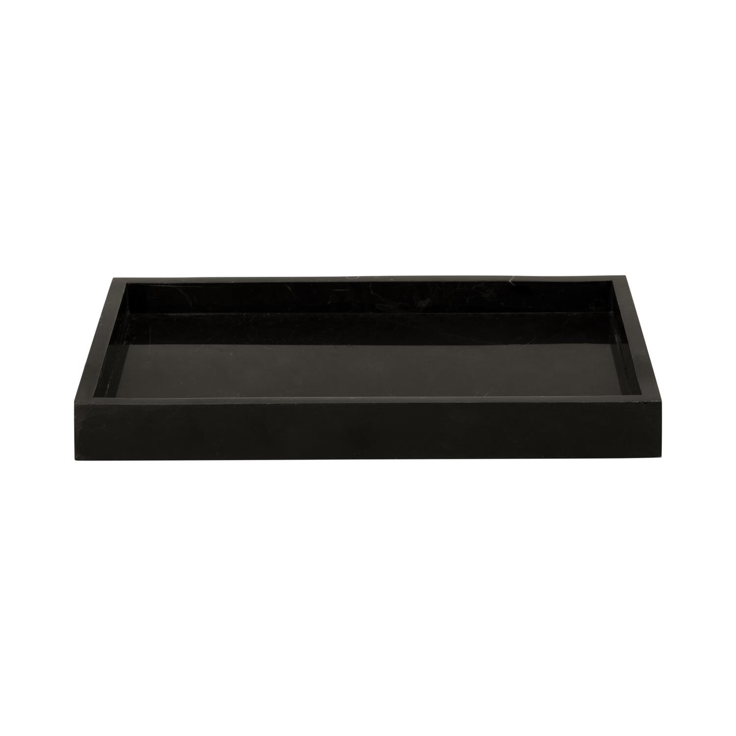 present time - Tray Marble small black