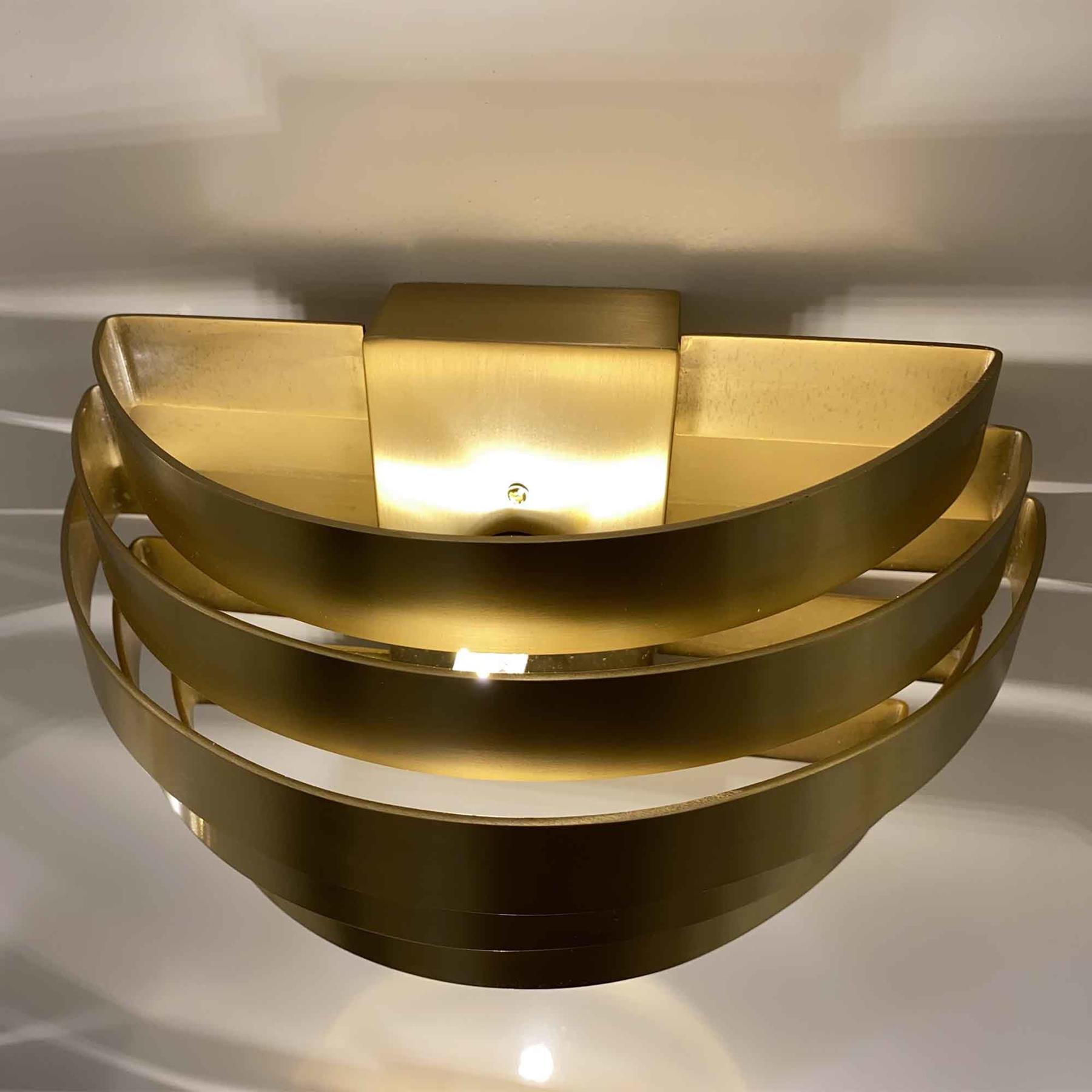 Highlight Wandlamp Scudo B 20 cm licht brons