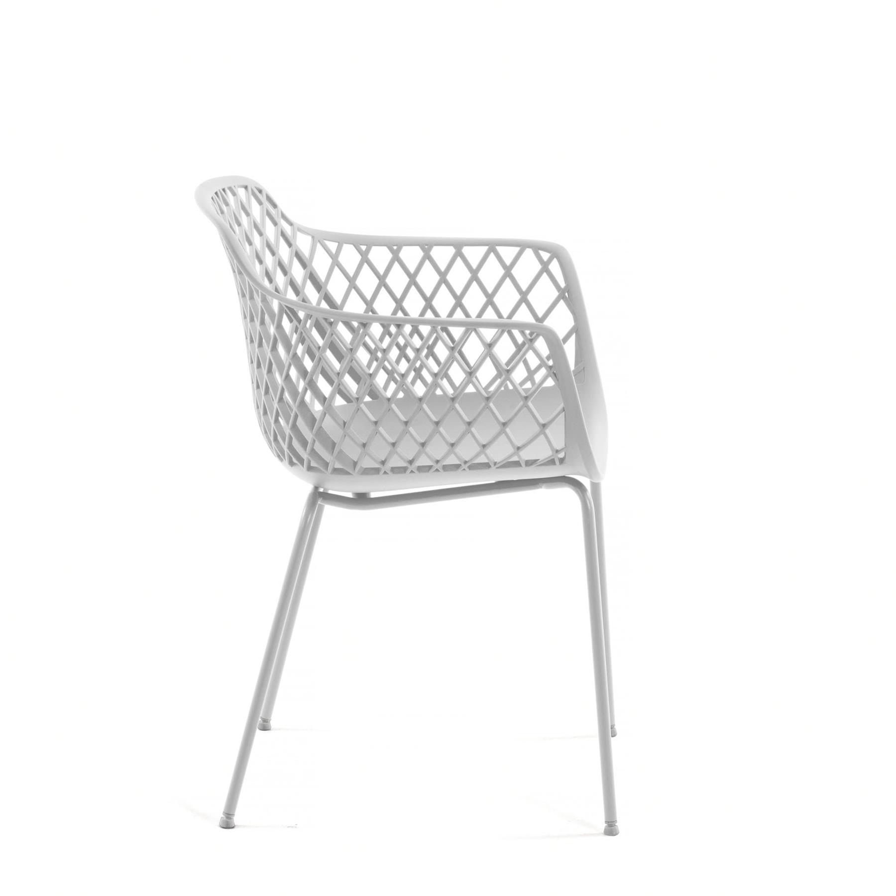 Kave Home - Quinn tuinstoel wit