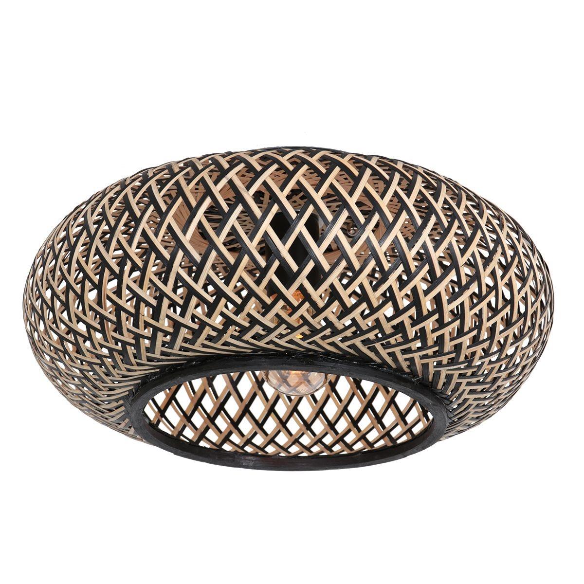 Anne Light & Home Plafondlamp Maze Zwart-Bruin Ø 40cm
