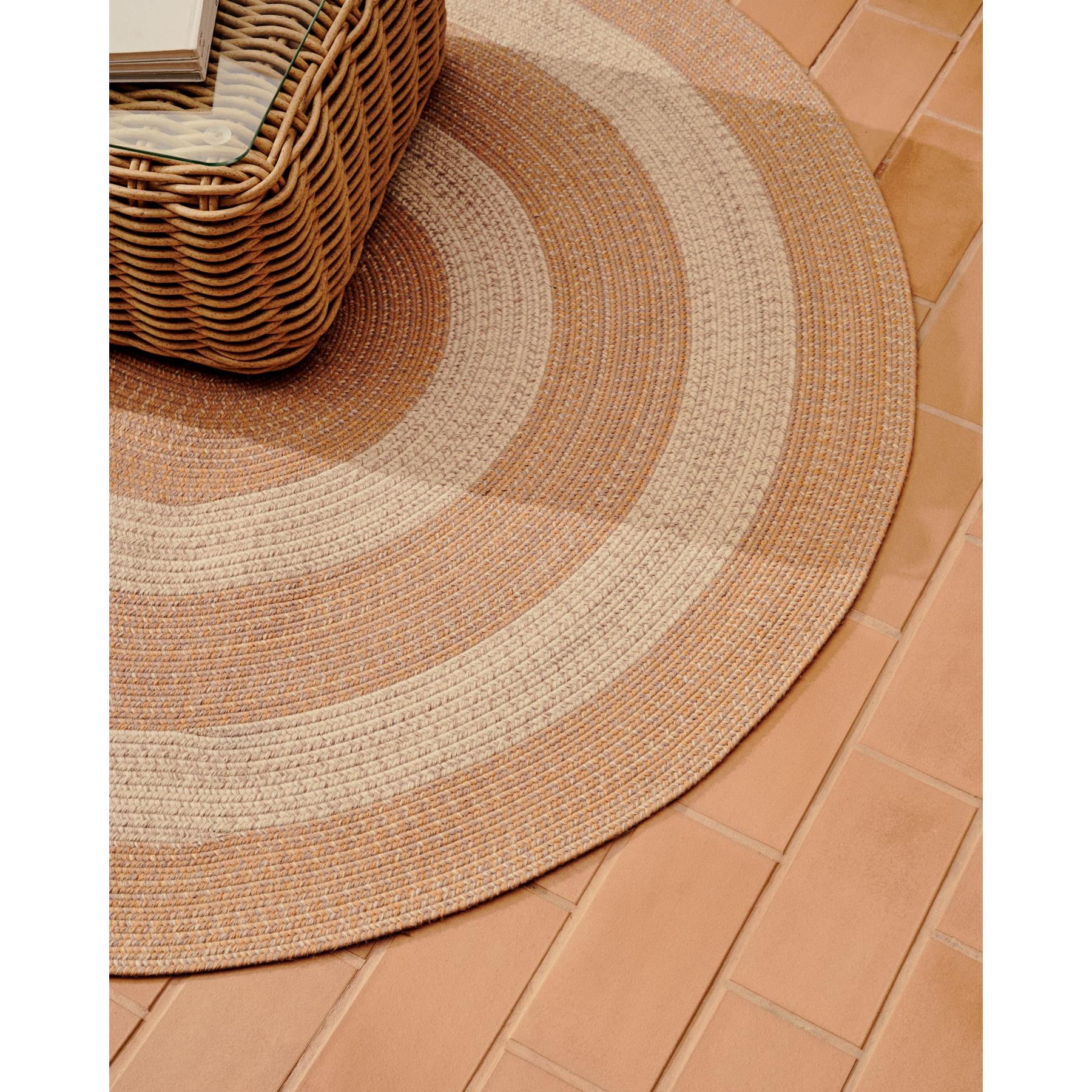 Kave Home - Leeith 100% PET oranje tapijt Ø 160 x 230 cm