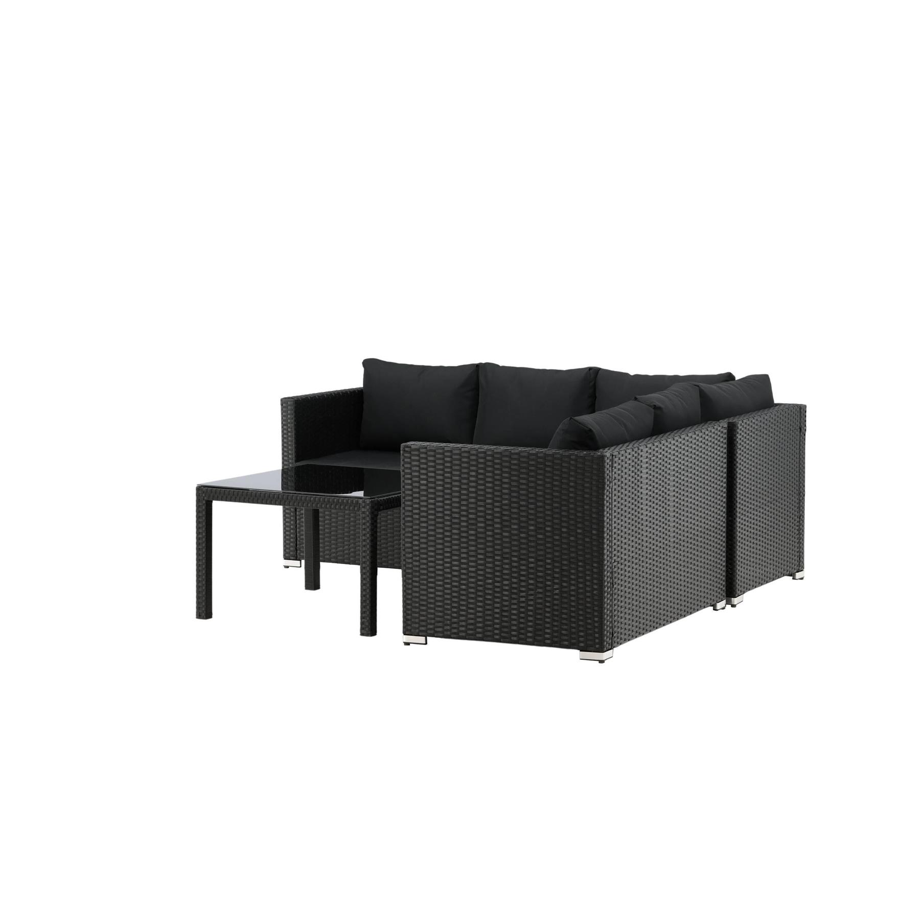 Venture Home Kuba Hoekbankset - Zwart
