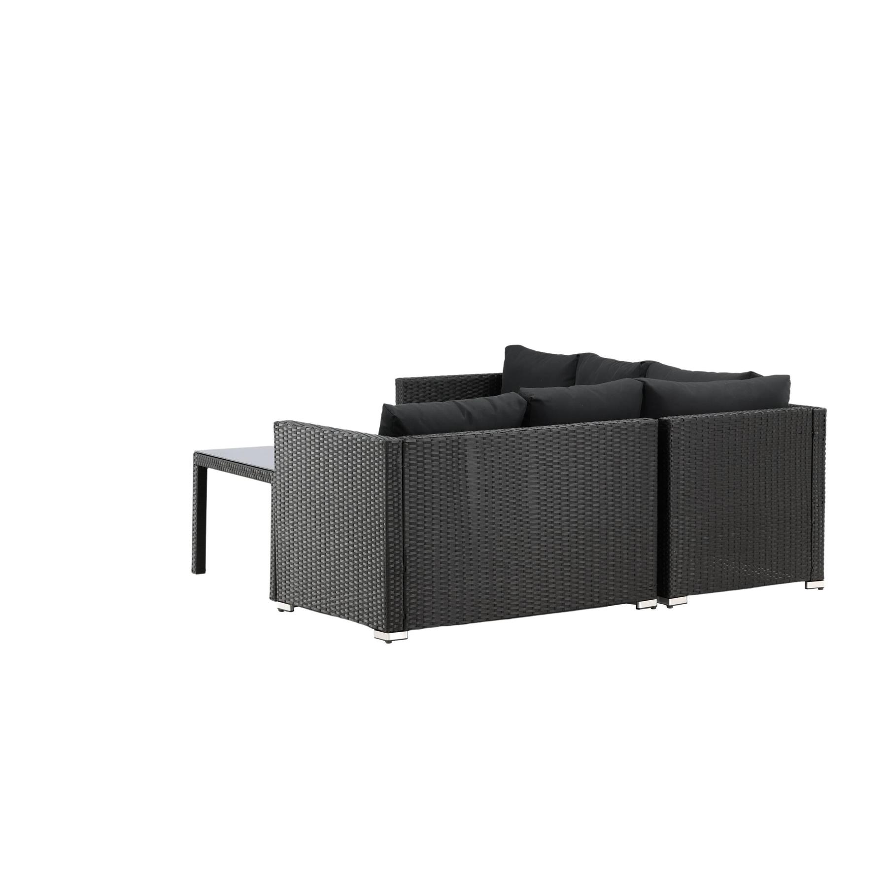 Venture Home Kuba Hoekbankset - Zwart