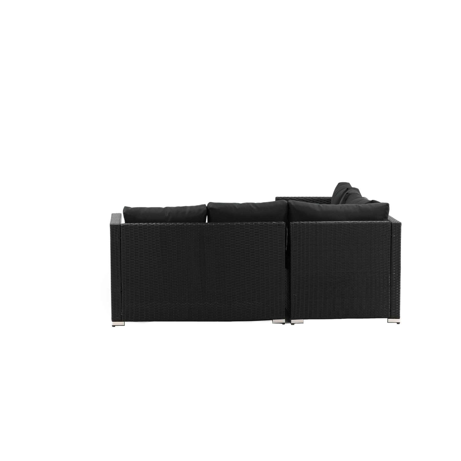 Venture Home Kuba Hoekbankset - Zwart
