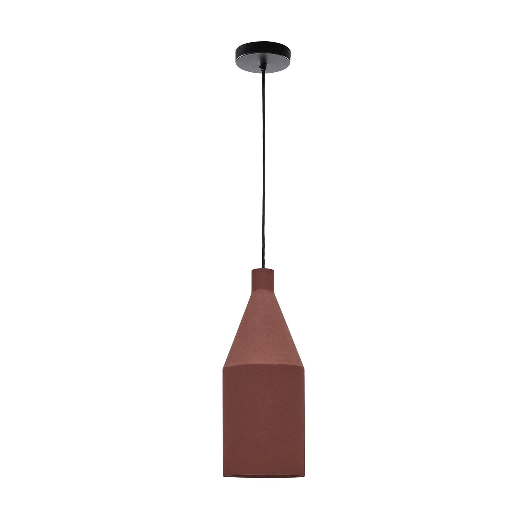 Kave Home - Peralta plafondlamp in metaal met terractotta geschilderde