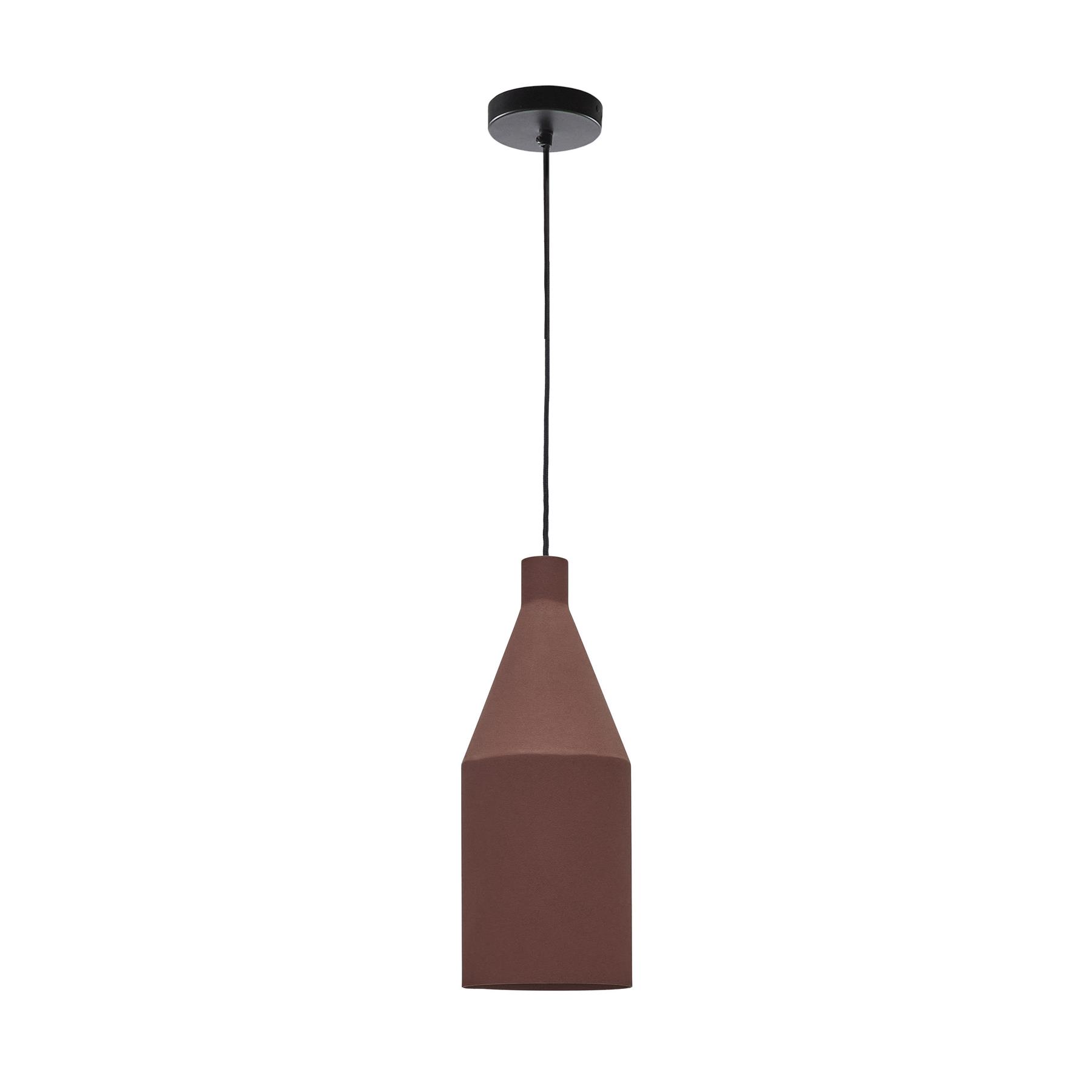 Kave Home - Peralta plafondlamp in metaal met terractotta geschilderde