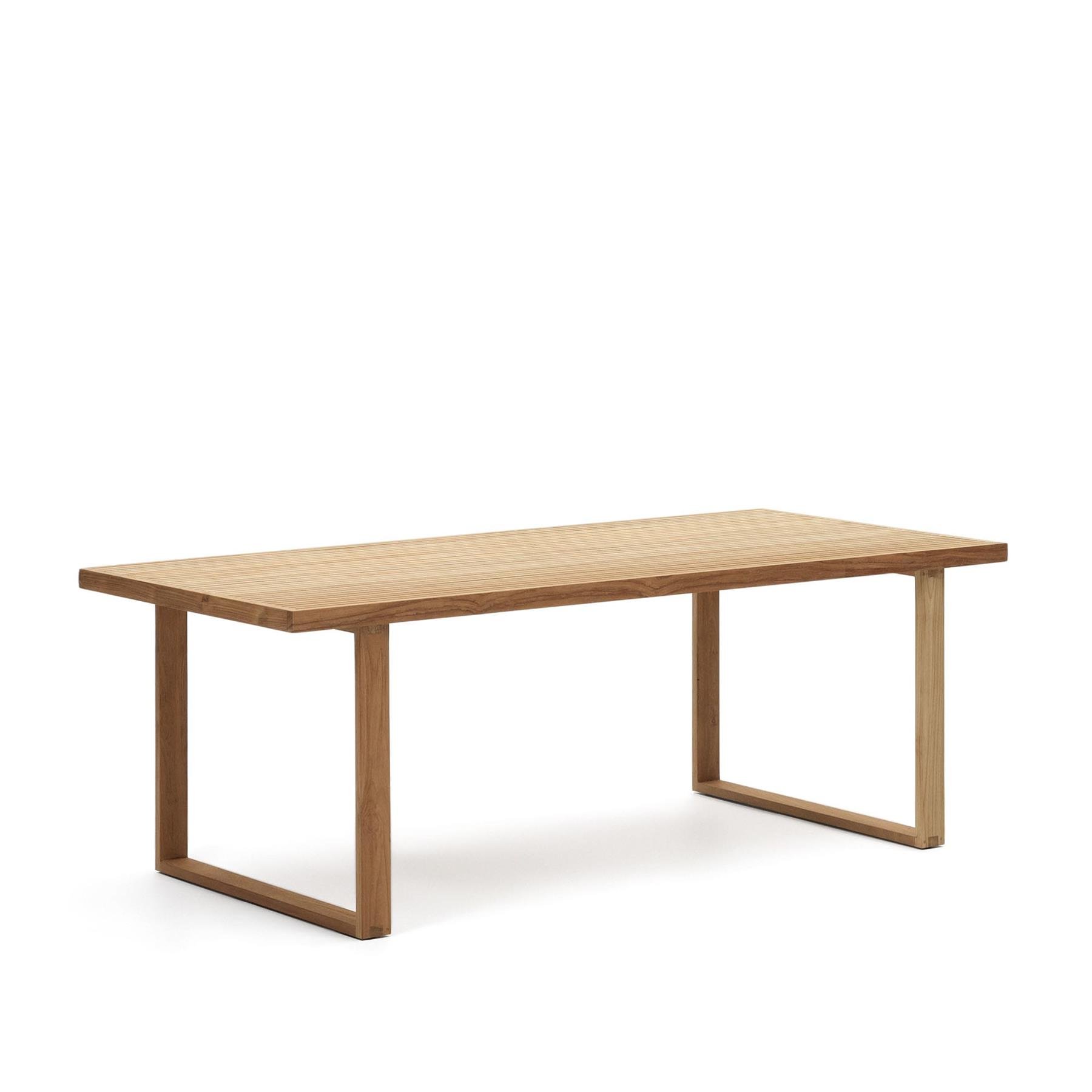 Kave Home - Canadell 100% buitentafel in massief gerecycled teakhout
