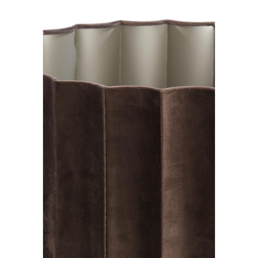 Light&living Kap cilinder 40-40-25 cm DISLI velvet donker bruin