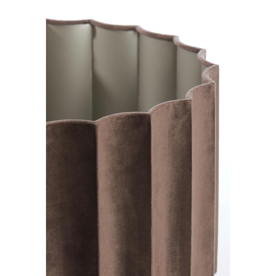 Light&living Kap cilinder 40-40-25 cm DISLI velvet donker bruin